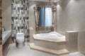 Bathroom toilet luxury shower room  jacuzzi Royalty Free Stock Photo